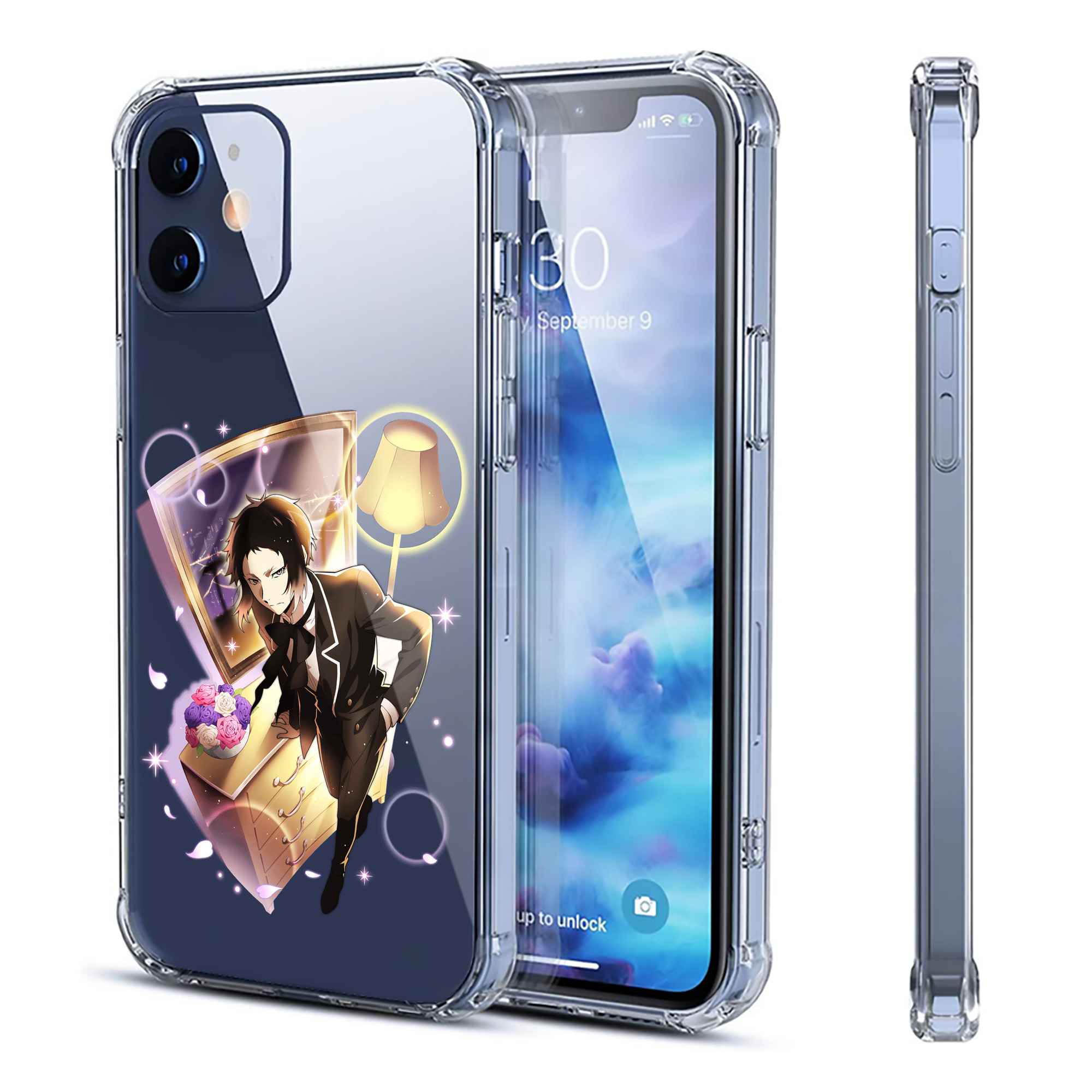 （画像用） 文豪ストレイドッグス Bungo Stray Dogs 【iPhone 12シリーズ対応】透明スマホケース（クリアソフトケース）